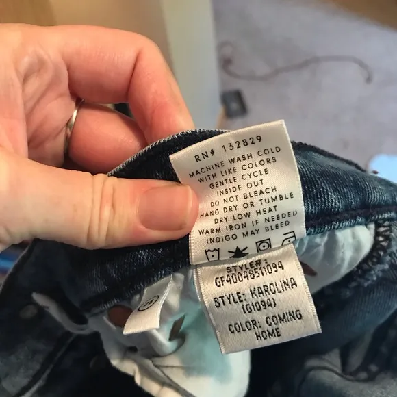 Grlfrnd Karolina Fit Button Fly Denim Jeans Size 25