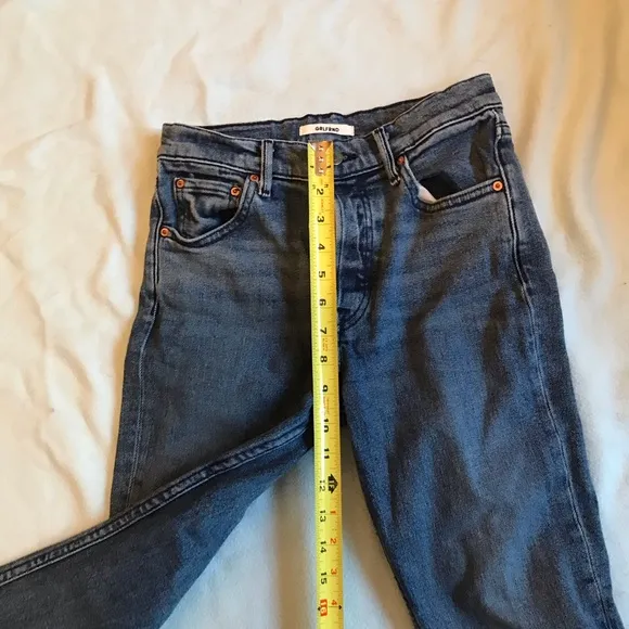 Grlfrnd Karolina Fit Button Fly Denim Jeans Size 25