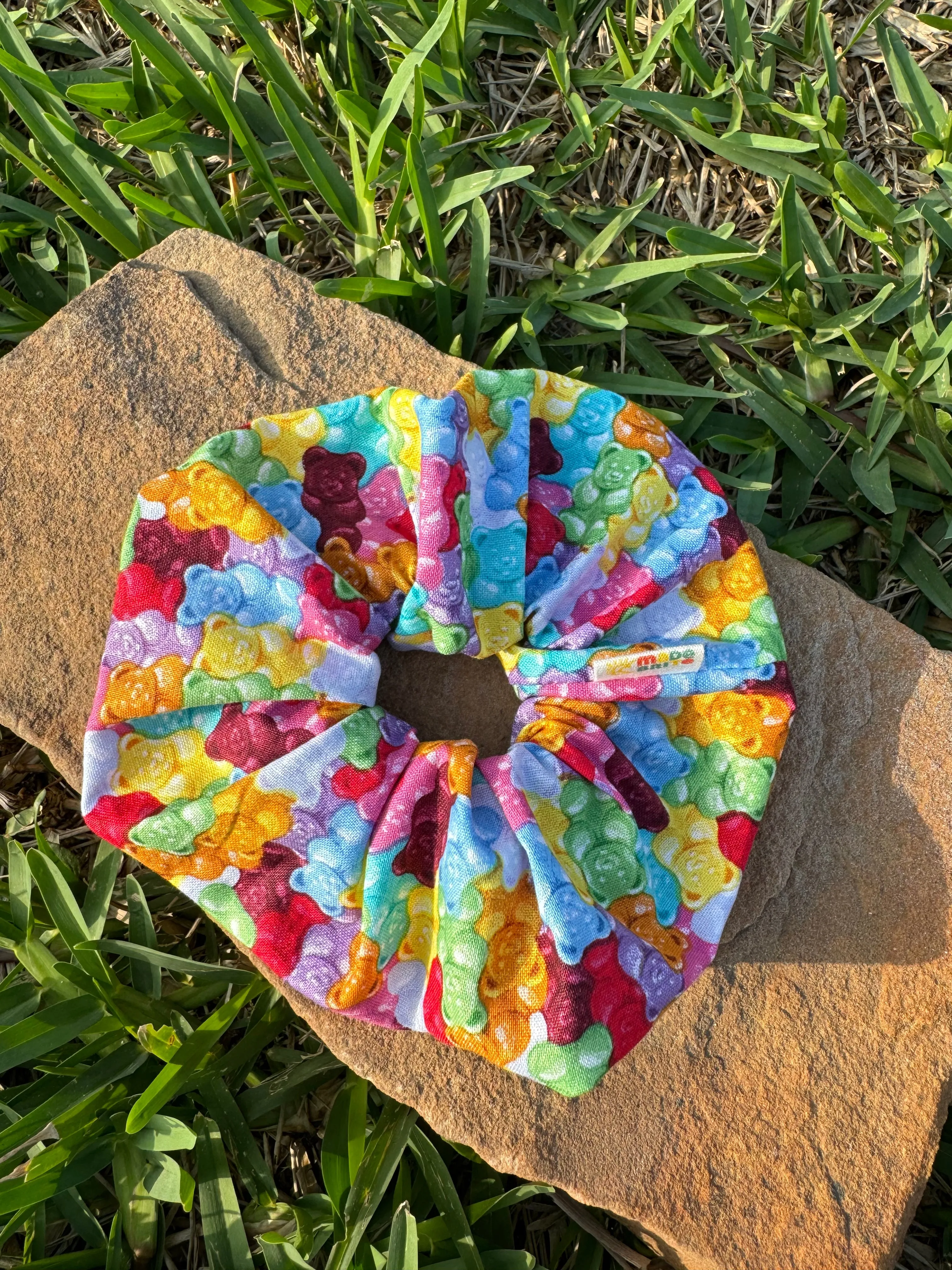 Gummy Bear Bliss Scrunchie Hair Tie Ponytail Hair Accessory