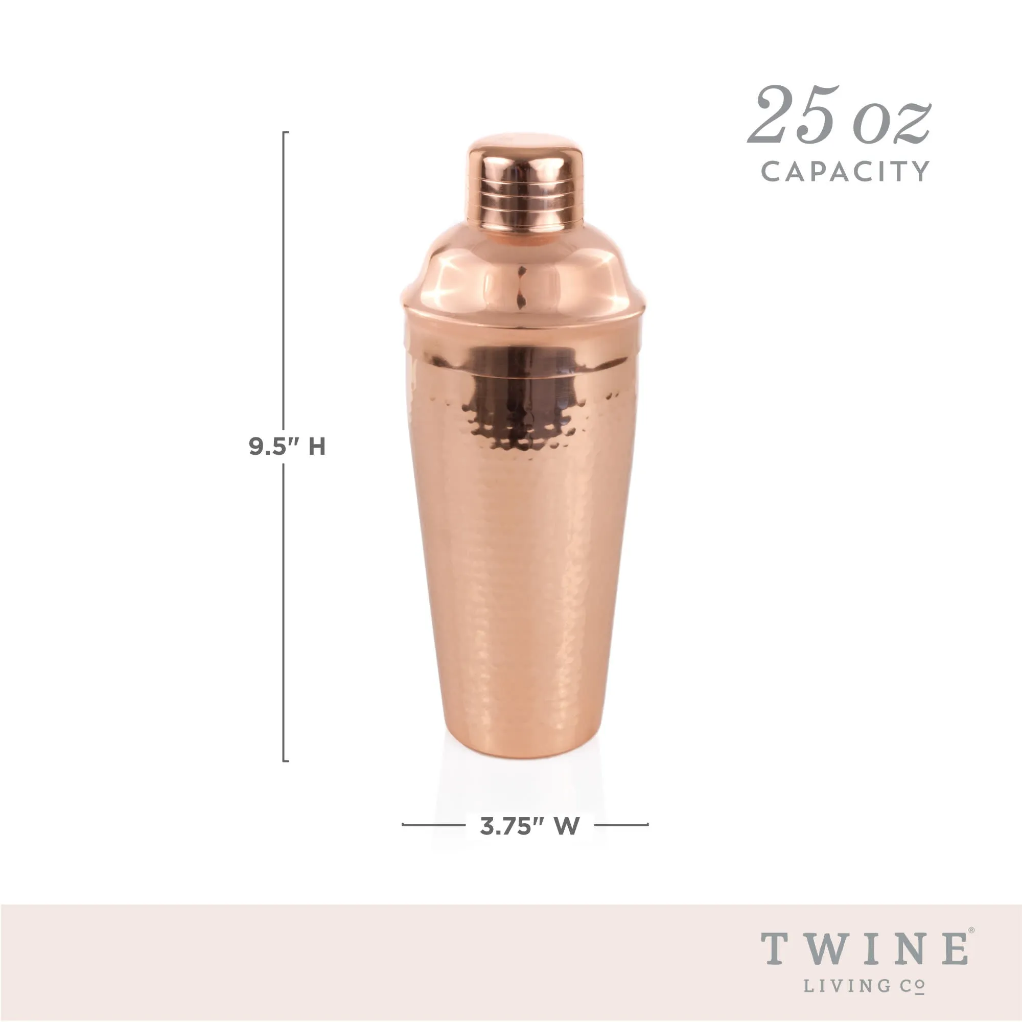 HAMMERED COPPER COCKTAIL SHAKER