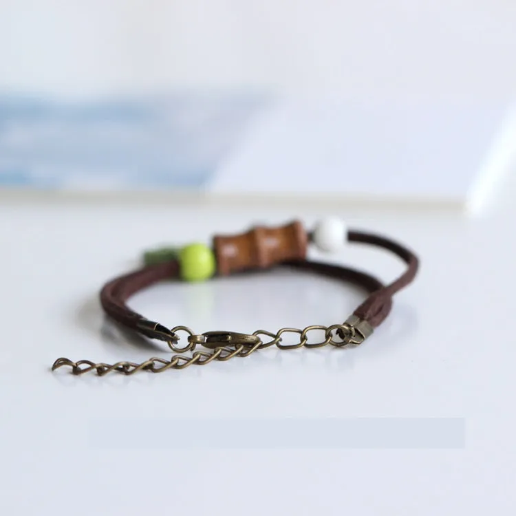 Handmade Unique Cute Panda Ceramic Bracelet