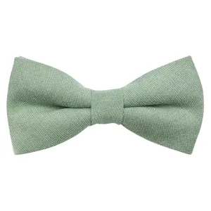 Harrison Sage Green Cotton Blend Dog Bow Tie