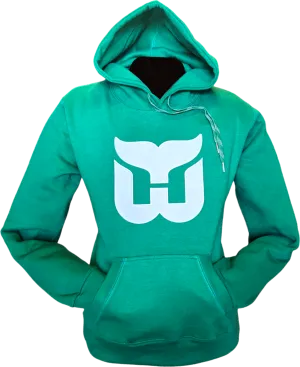 Hartford Whalers Embroidered Crest Hoodie Green