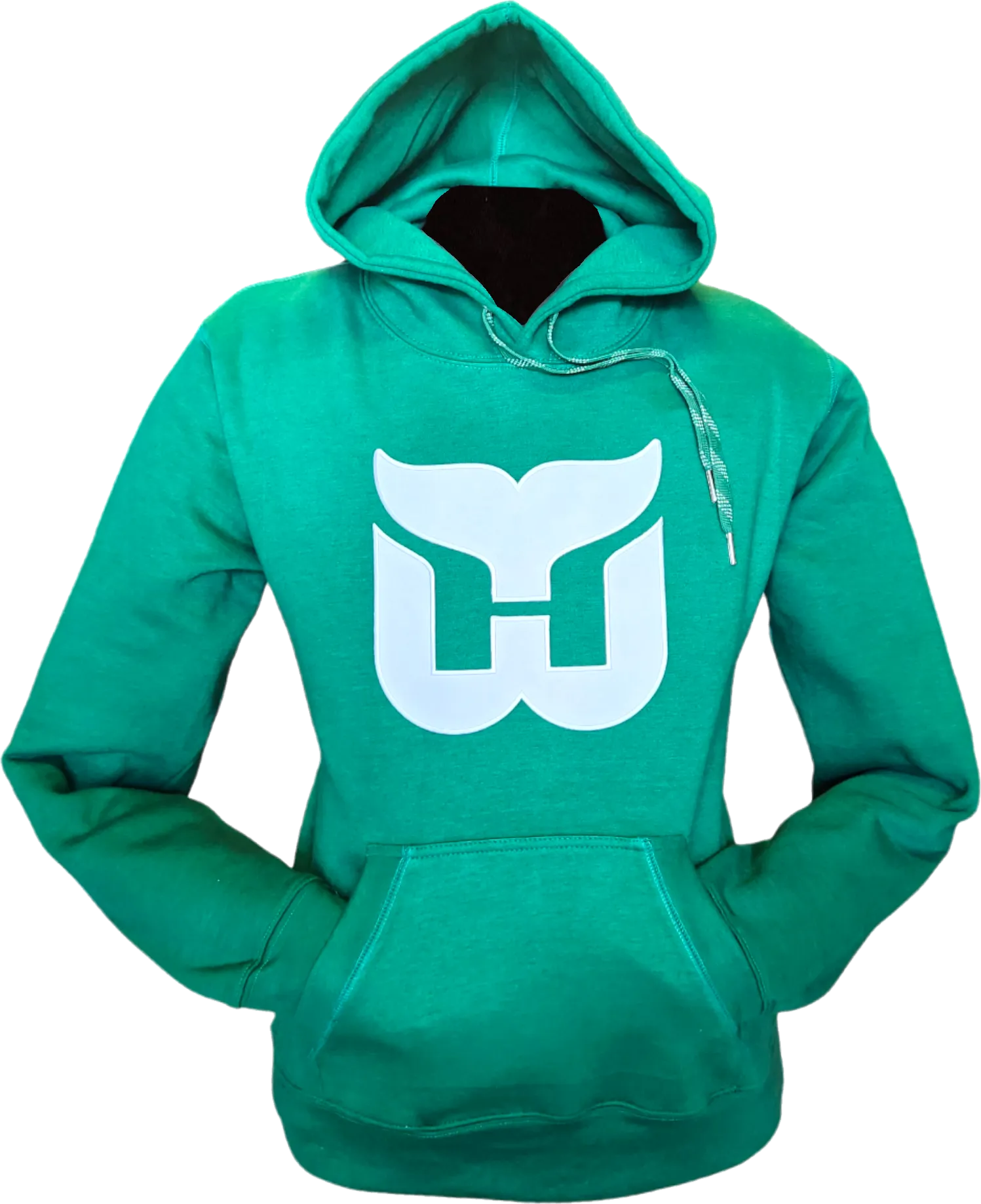 Hartford Whalers Embroidered Crest Hoodie Green