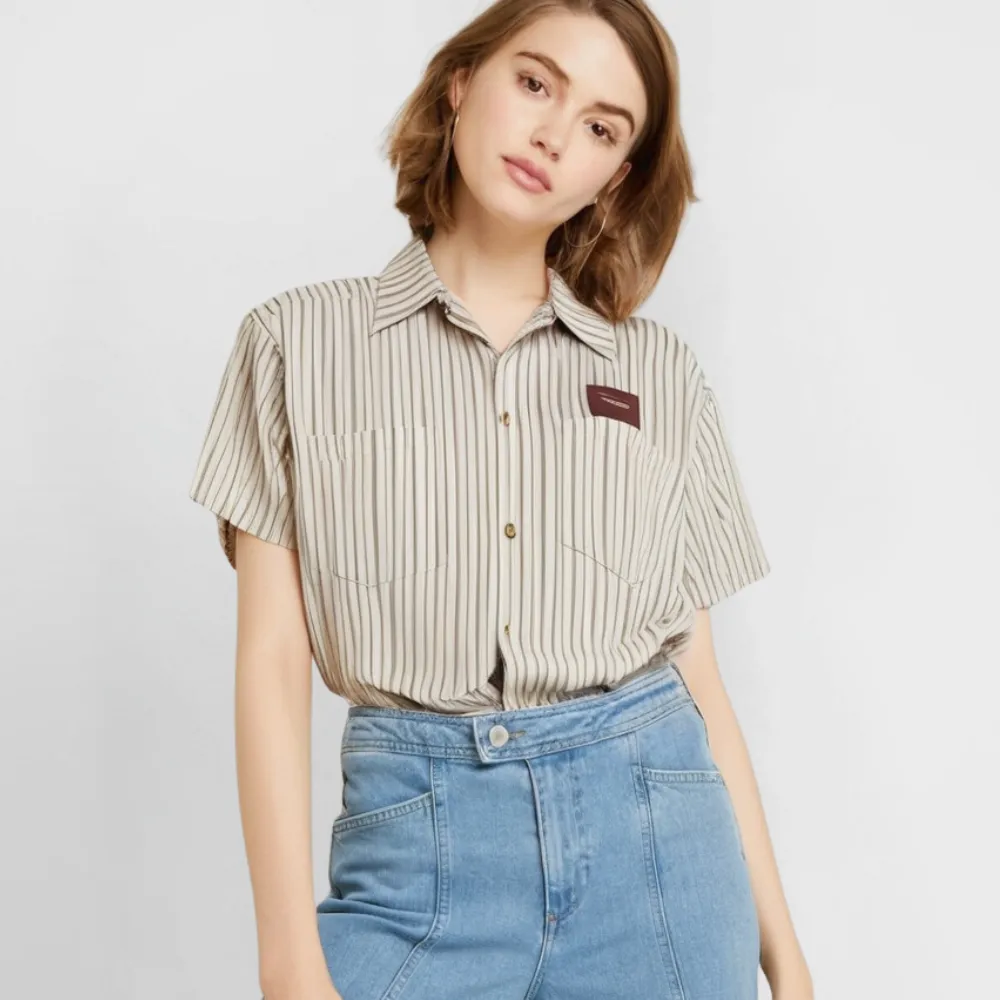 Japanese Retro Striped Shirt