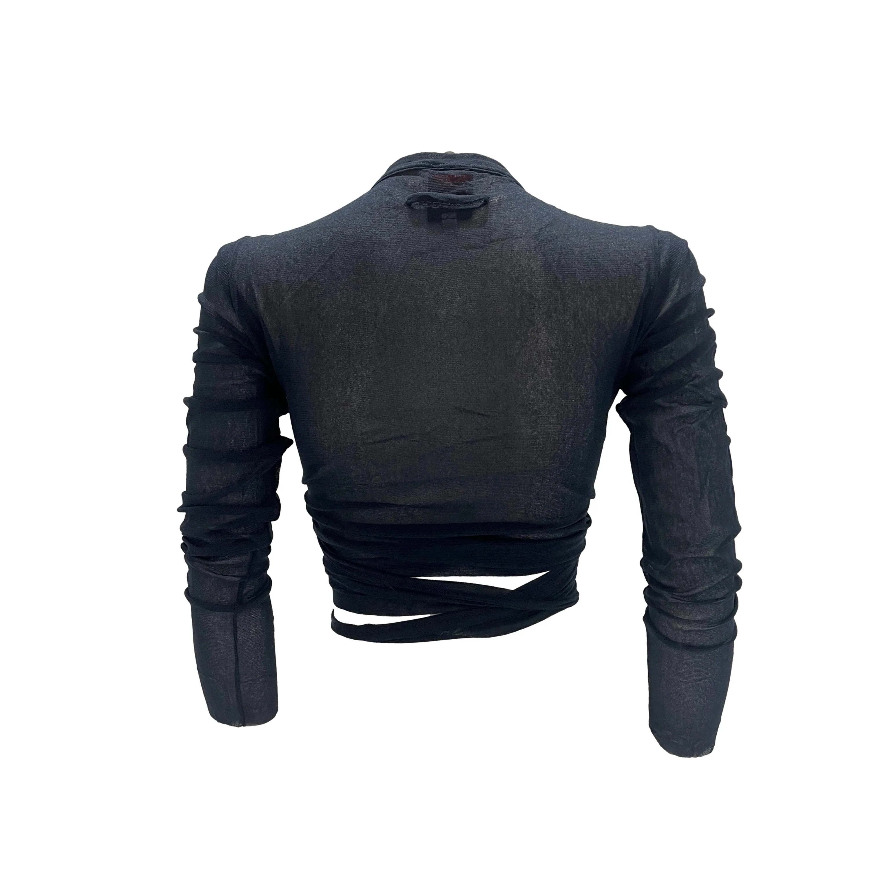 Jean Paul Gaultier Navy Wrap Top
