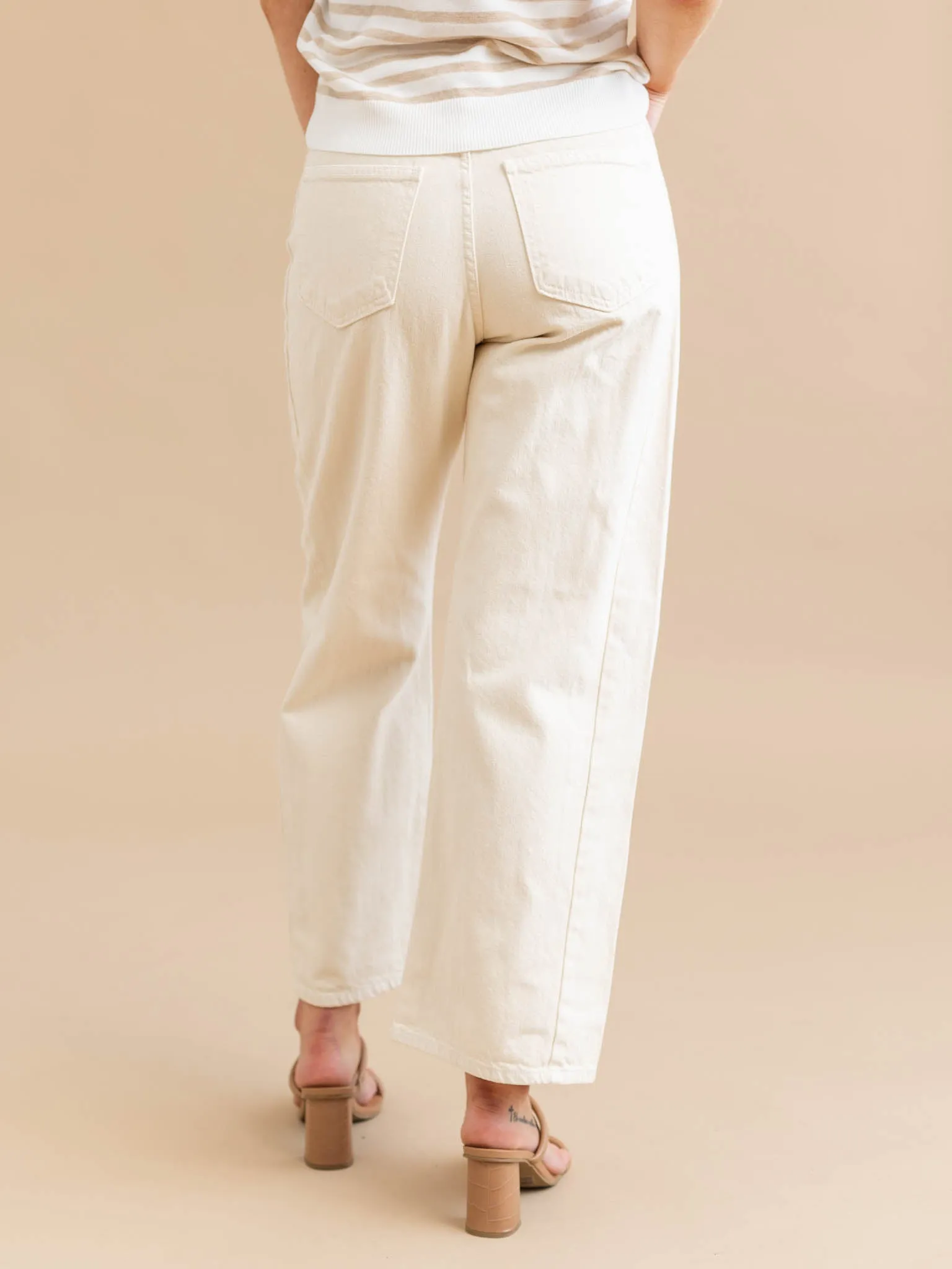 Just Black Cloud Barrel Jean Twist