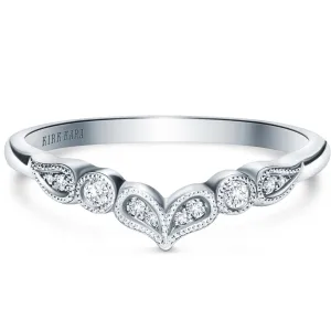 Kirk Kara "Rayana" Double Paisley Swirl Diamond Wedding Band