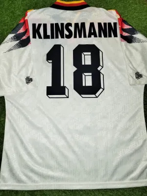 Klinsmann Germany 1994 Home Jersey Shirt Deutschland Trikot XL