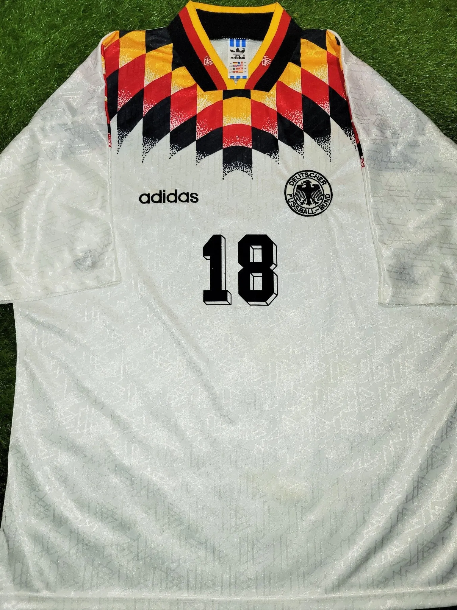 Klinsmann Germany 1994 Home Jersey Shirt Deutschland Trikot XL