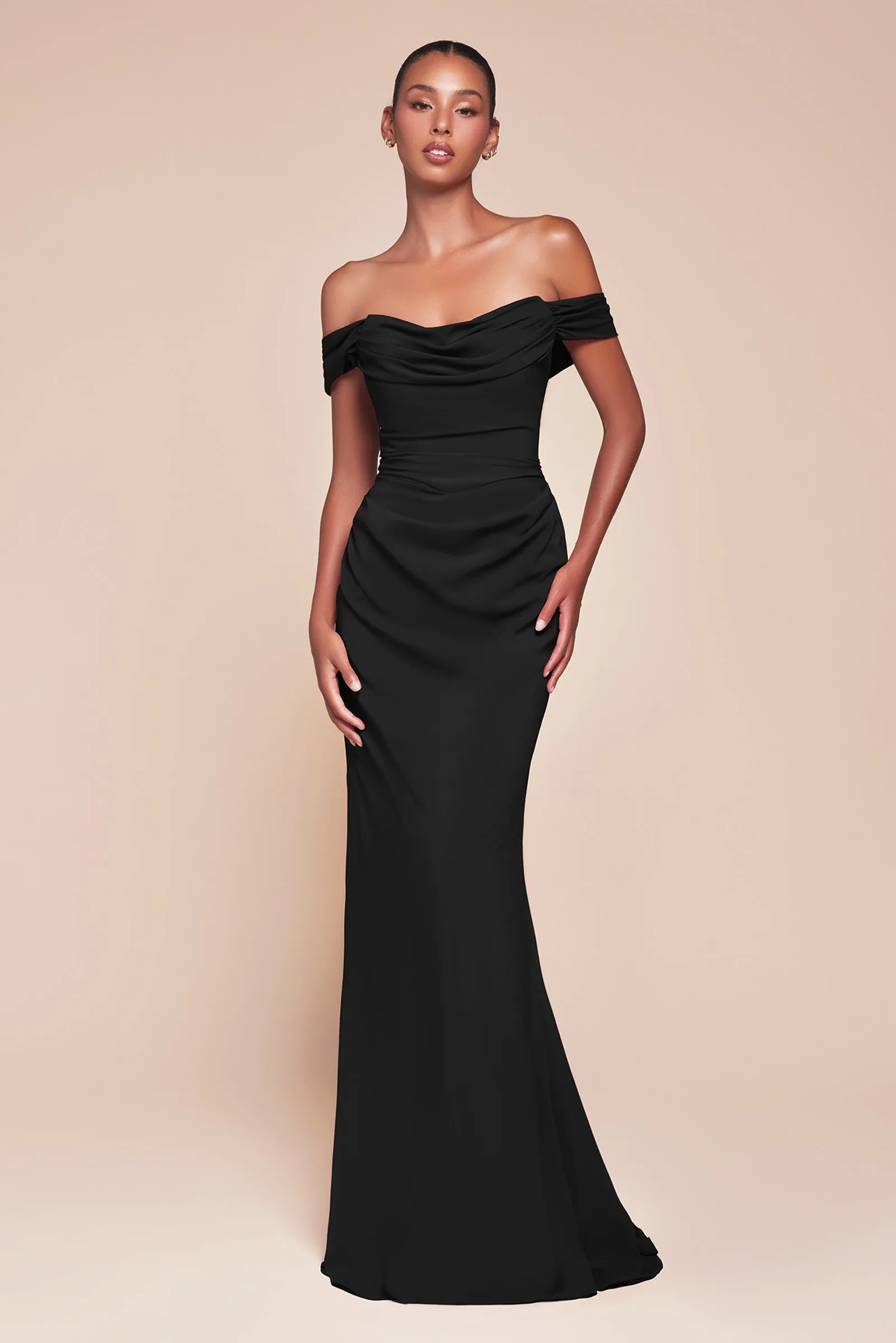 Ladivine 7433 Dress Versatile Tie Chiffon Strapless Bridesmaid Dress