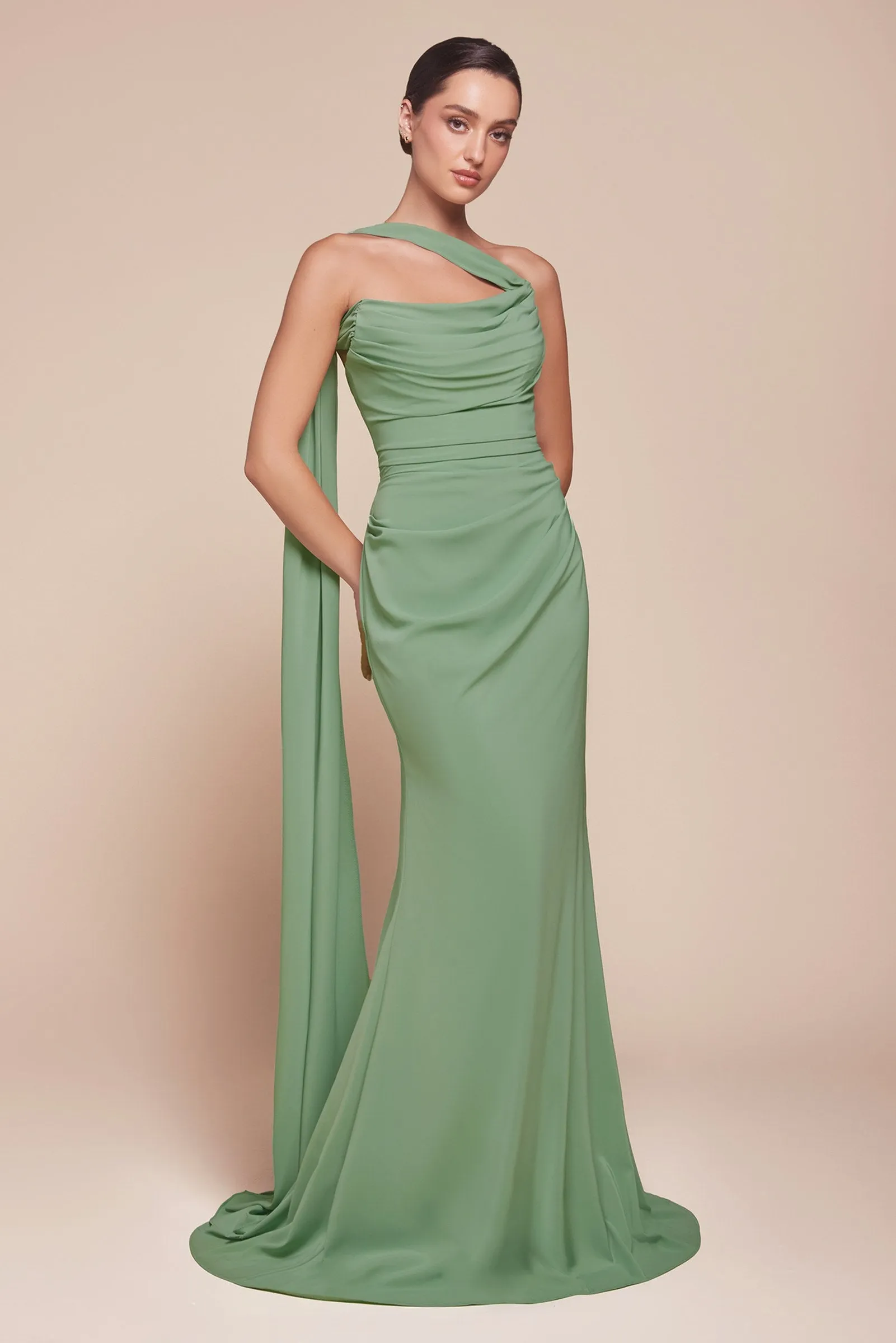 Ladivine 7433 Dress Versatile Tie Chiffon Strapless Bridesmaid Dress