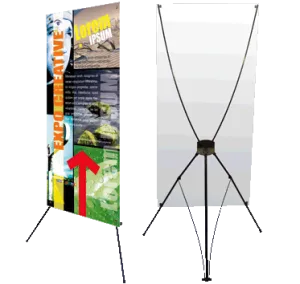Large Economy Banner Stand With Graphic