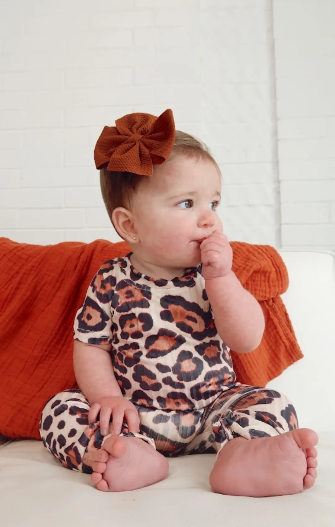 Leopard Print Baby Romper