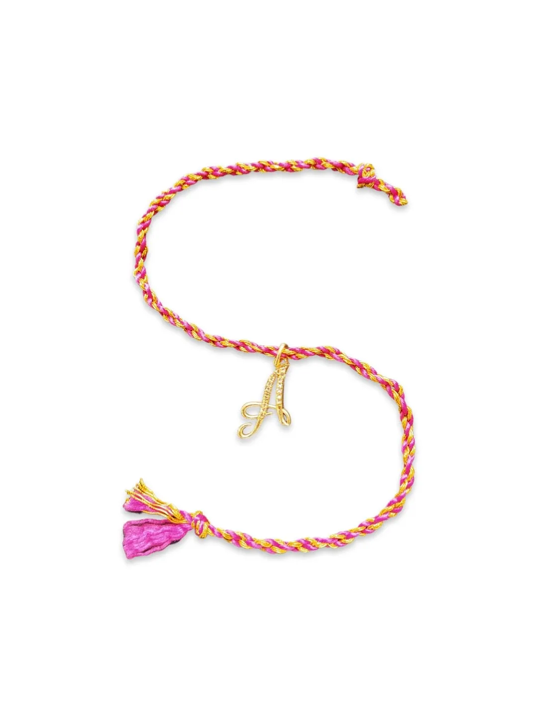 Letter Name Rakhi Designs Personalized Alphabet Gold Plated Customized AD Pendant Raksha Bandhan