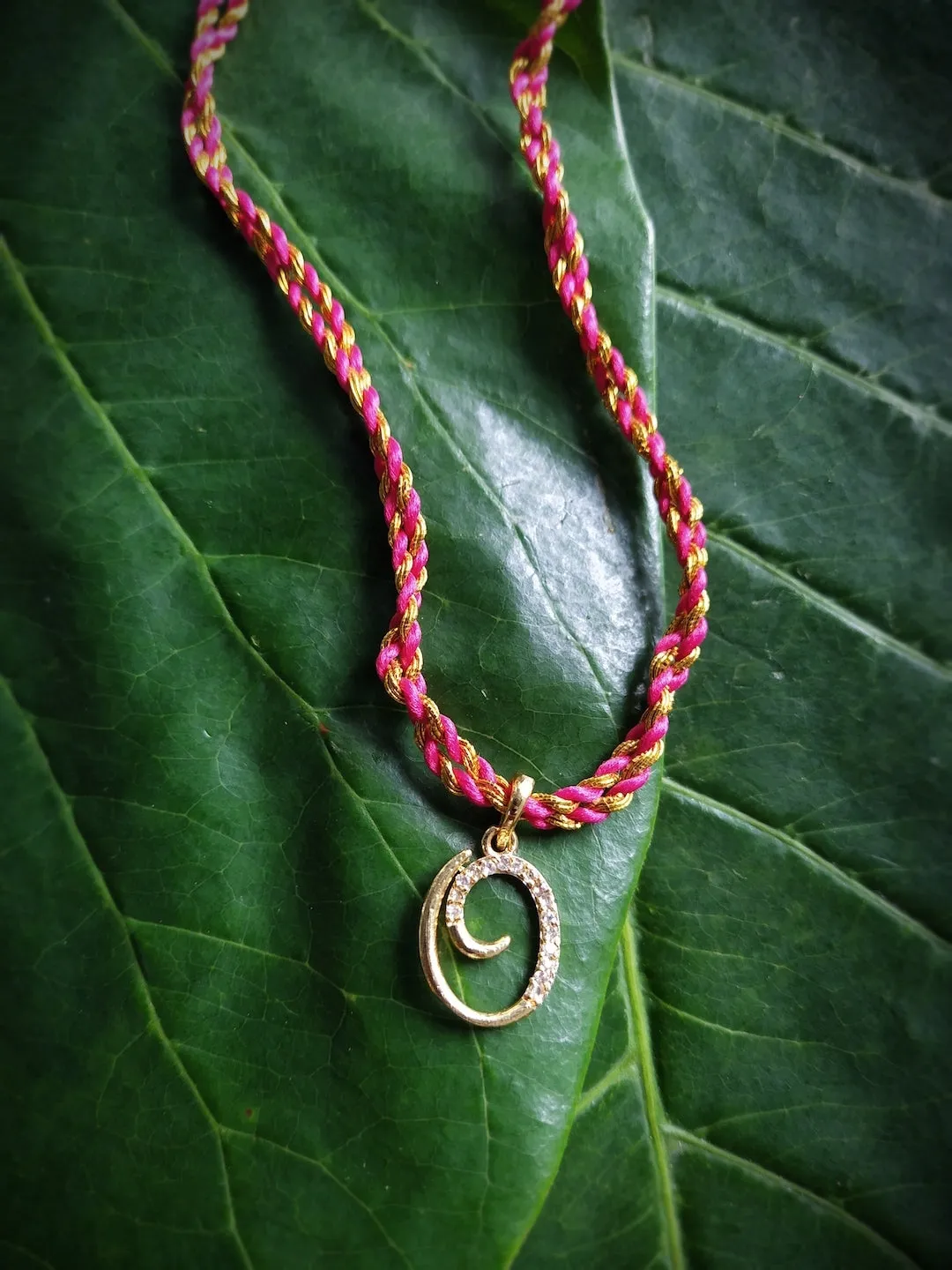 Letter Name Rakhi Designs Personalized Alphabet Gold Plated Customized AD Pendant Raksha Bandhan