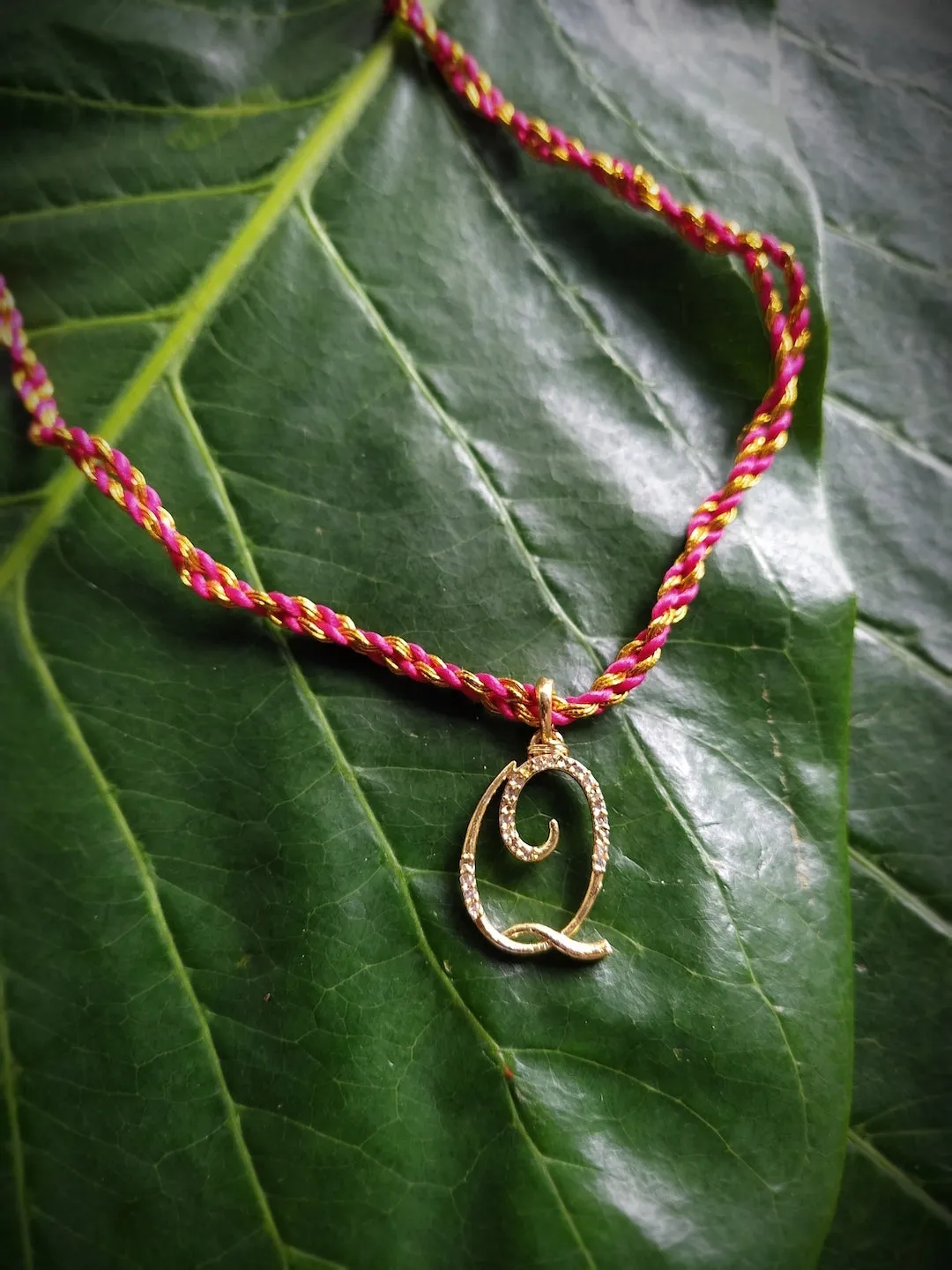 Letter Name Rakhi Designs Personalized Alphabet Gold Plated Customized AD Pendant Raksha Bandhan