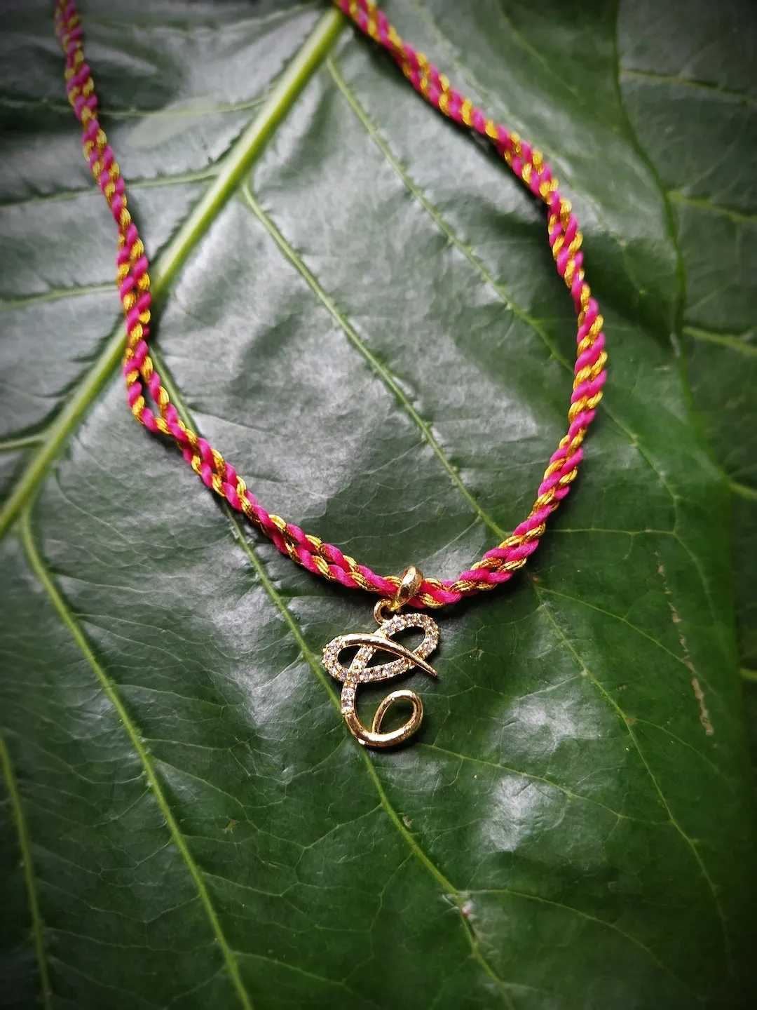 Letter Name Rakhi Designs Personalized Alphabet Gold Plated Customized AD Pendant Raksha Bandhan