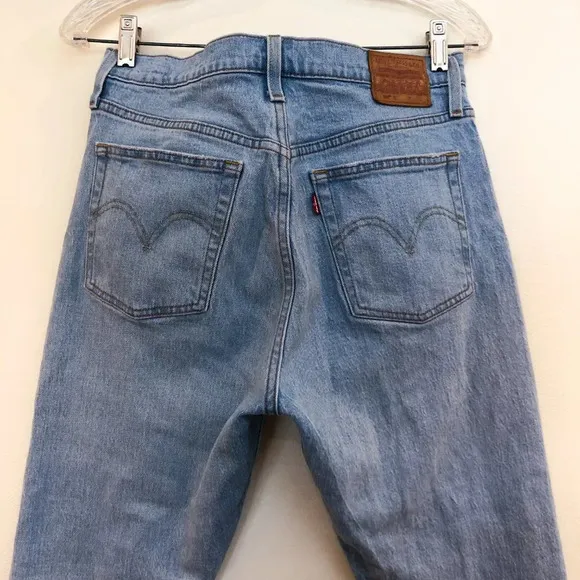 Levi's 501 Colorblocked Denim High Waisted Button Fly Skinny Jeans Women's 29