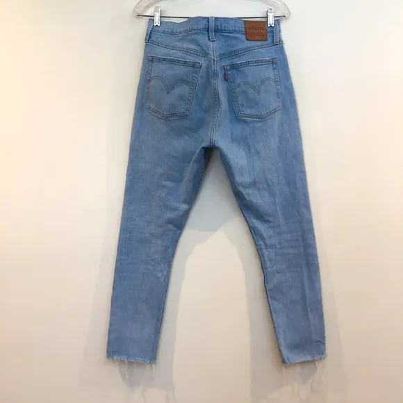 Levi's 501 Colorblocked Denim High Waisted Button Fly Skinny Jeans Women's 29
