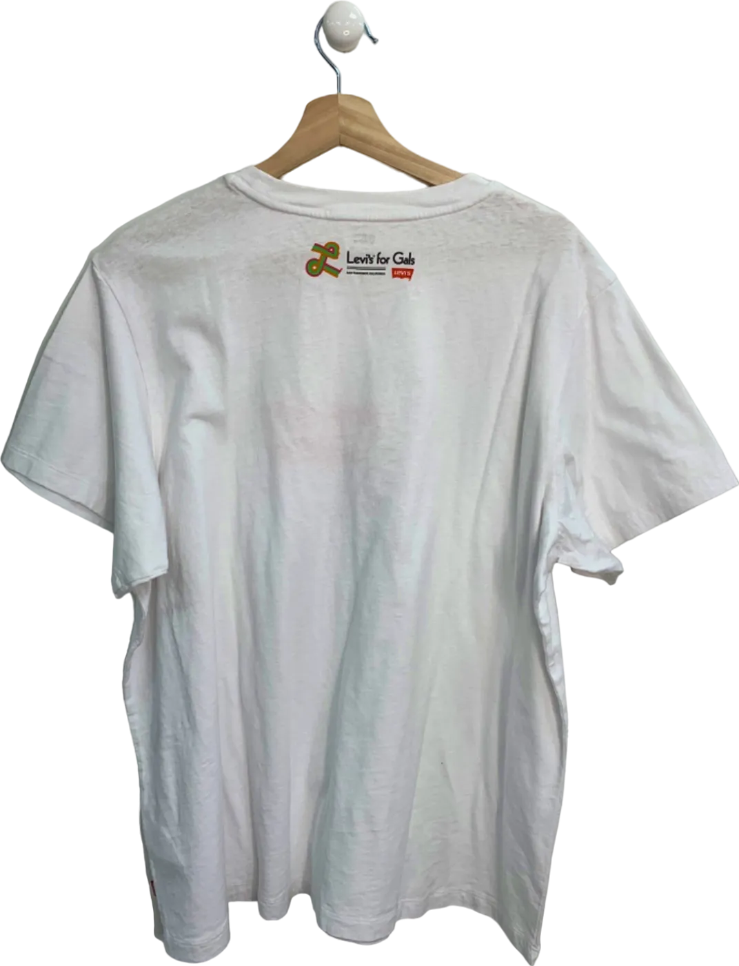 Levi's White Graphic T-Shirt with Cartoon Print XL