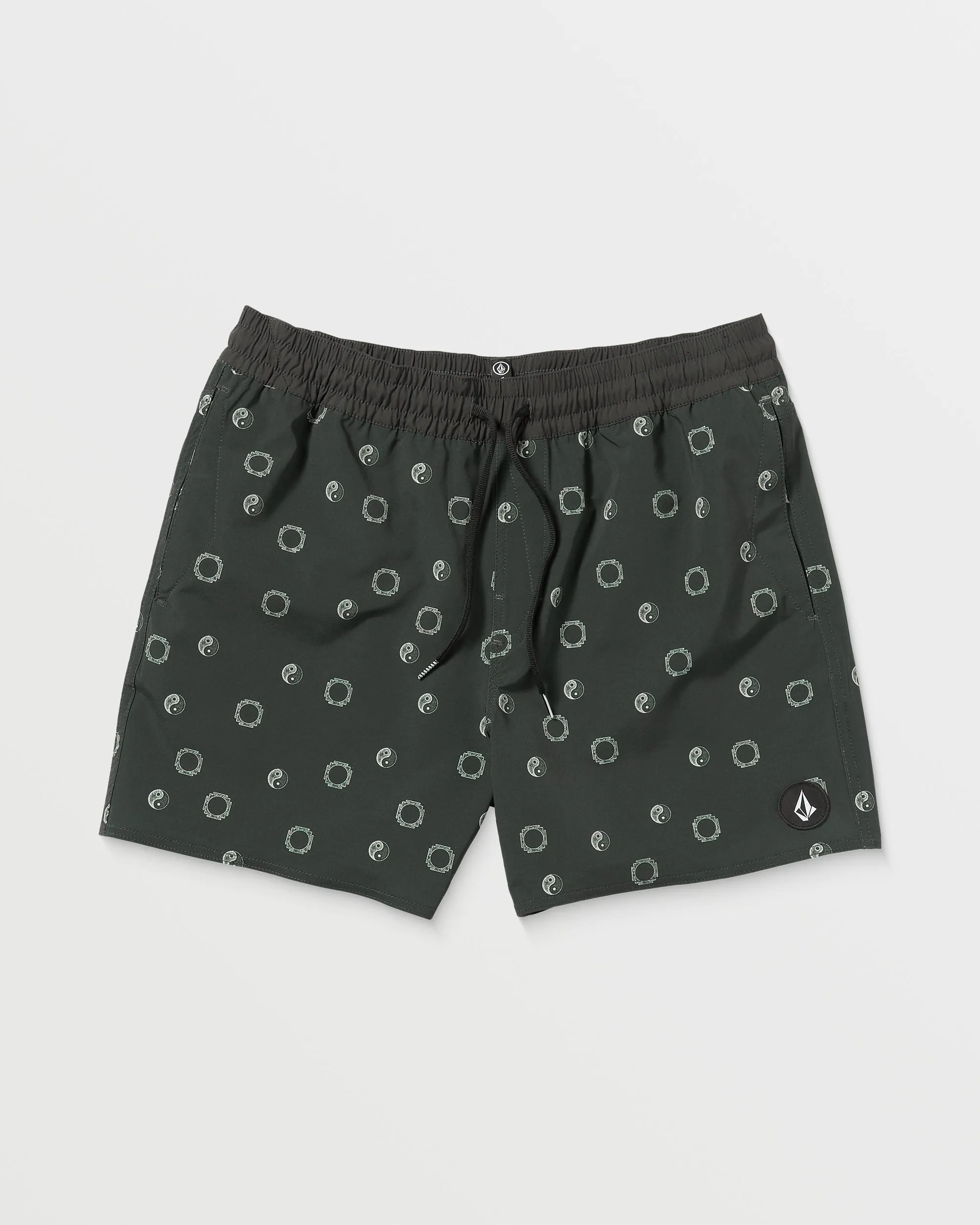 Lido Print Trunk 16" Boardshorts - STEALTH