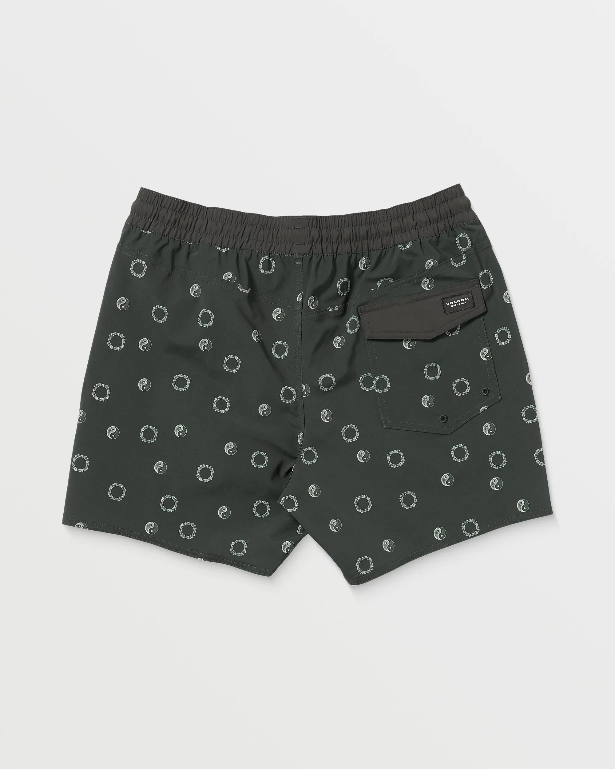 Lido Print Trunk 16" Boardshorts - STEALTH