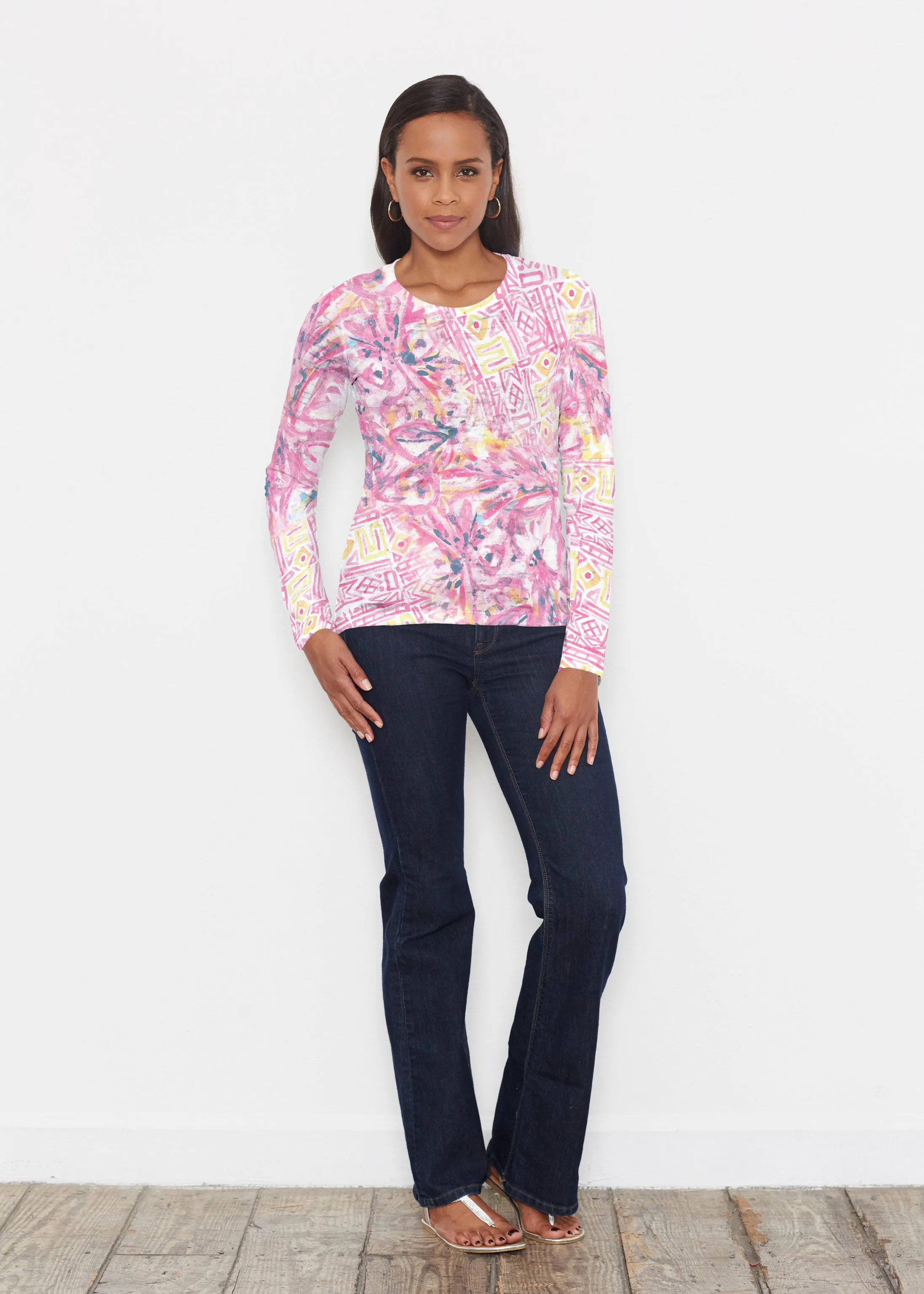 Lilly Pink (17250) ~ Signature Long Sleeve Crew Shirt