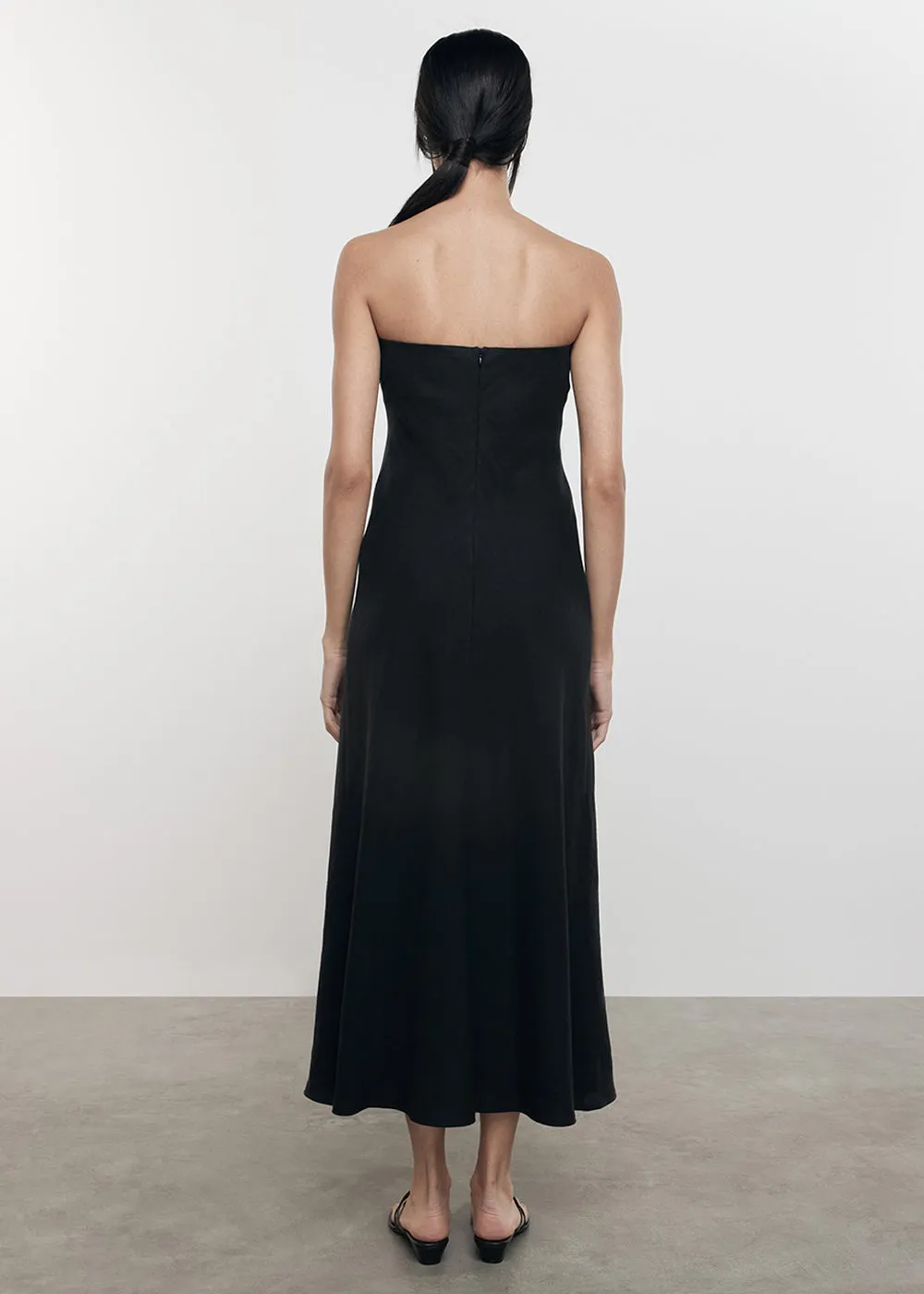 Linen Bias Dress