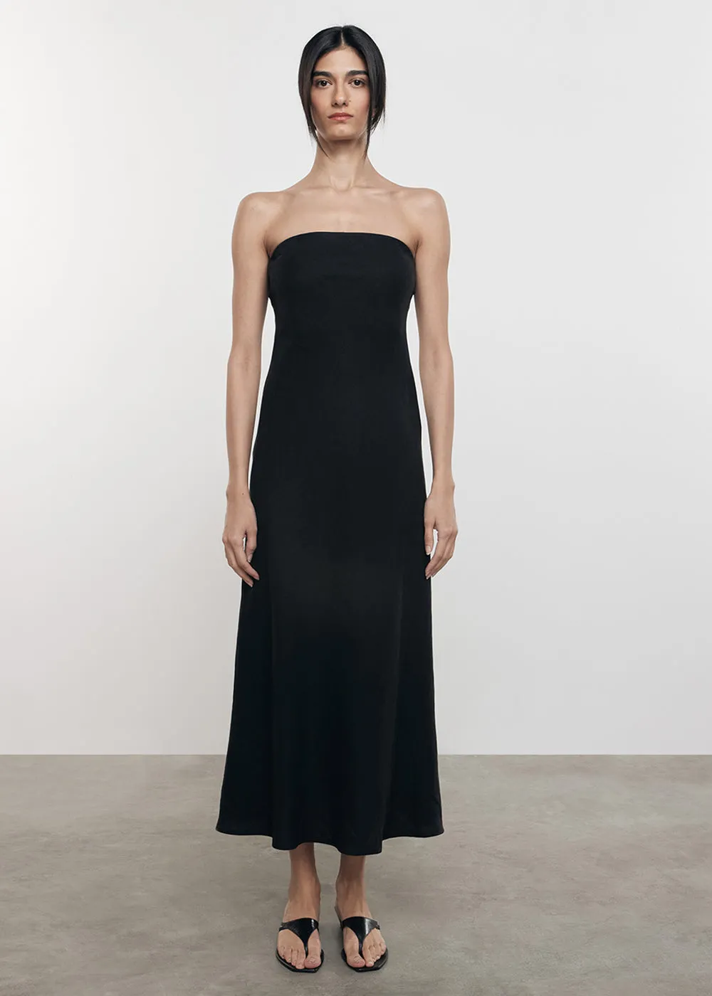 Linen Bias Dress