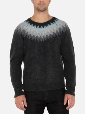 Liverpool Fair Isle Sweater - Charcoal/Grey