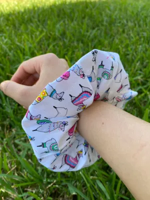 Llama Scrunchie Hair Tie Gift