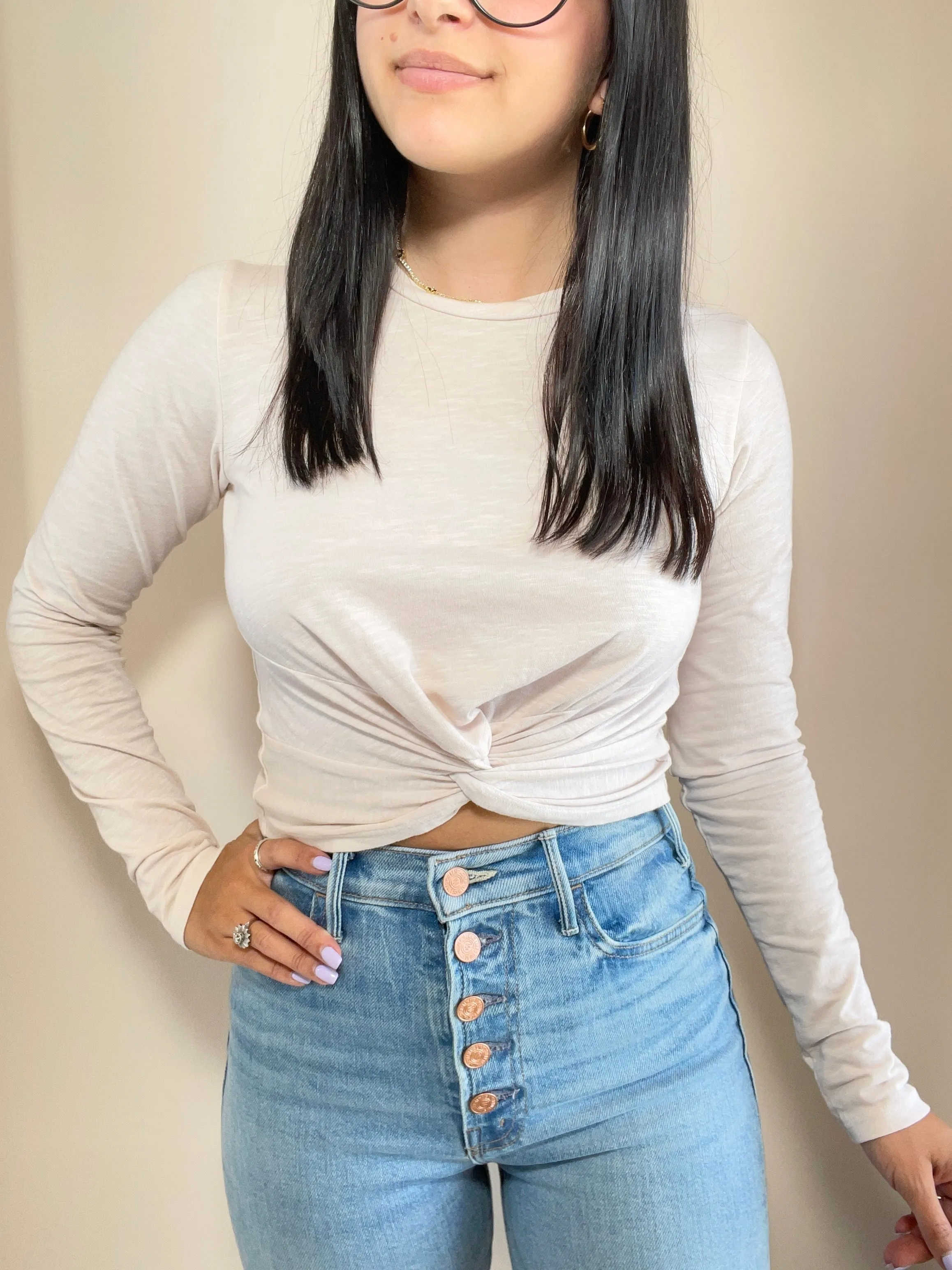 Long Sleeve Twist Tee