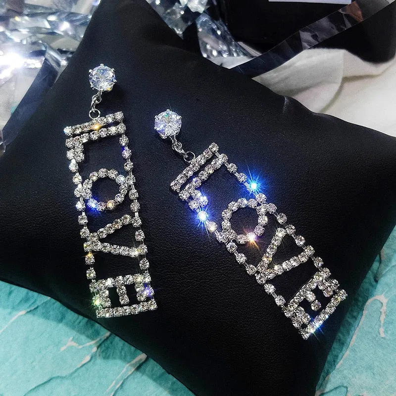 LOVE Letter Drop Earrings