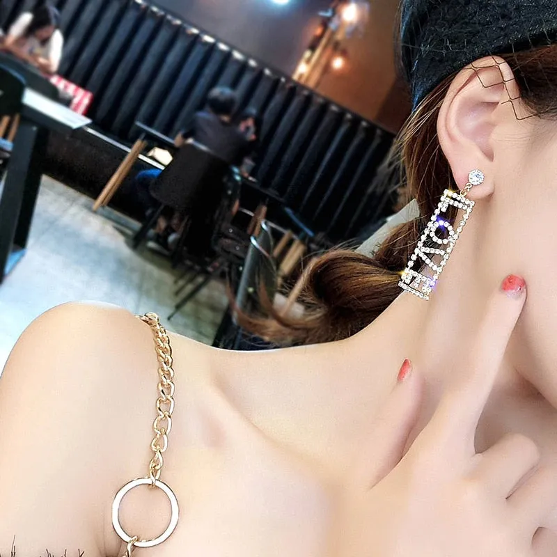 LOVE Letter Drop Earrings