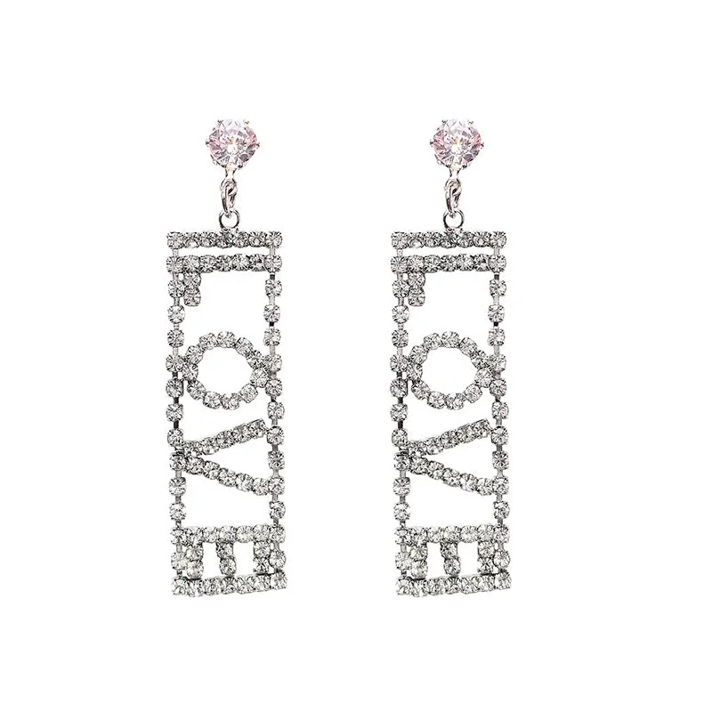LOVE Letter Drop Earrings