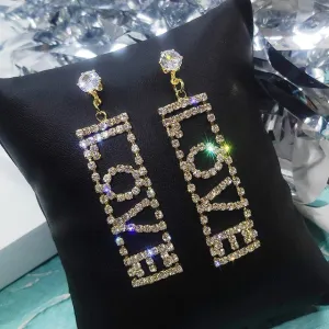LOVE Letter Drop Earrings