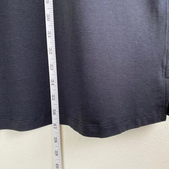 Lululemon Classic Fit Cotton Blend Scoop Dress Size 8 Black Athleisure Active