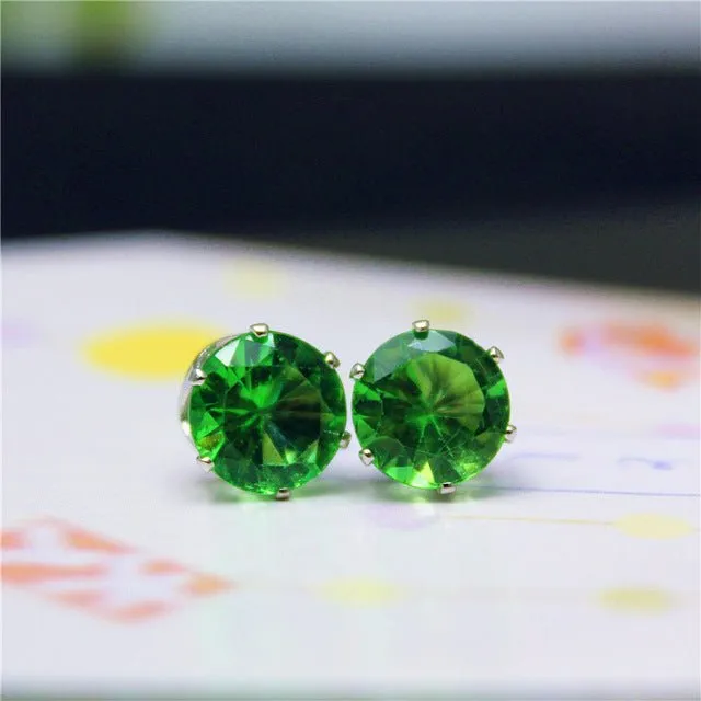 Luxury Gold Zircon Stud Earrings For Women  Anniverssary Party Jewelry