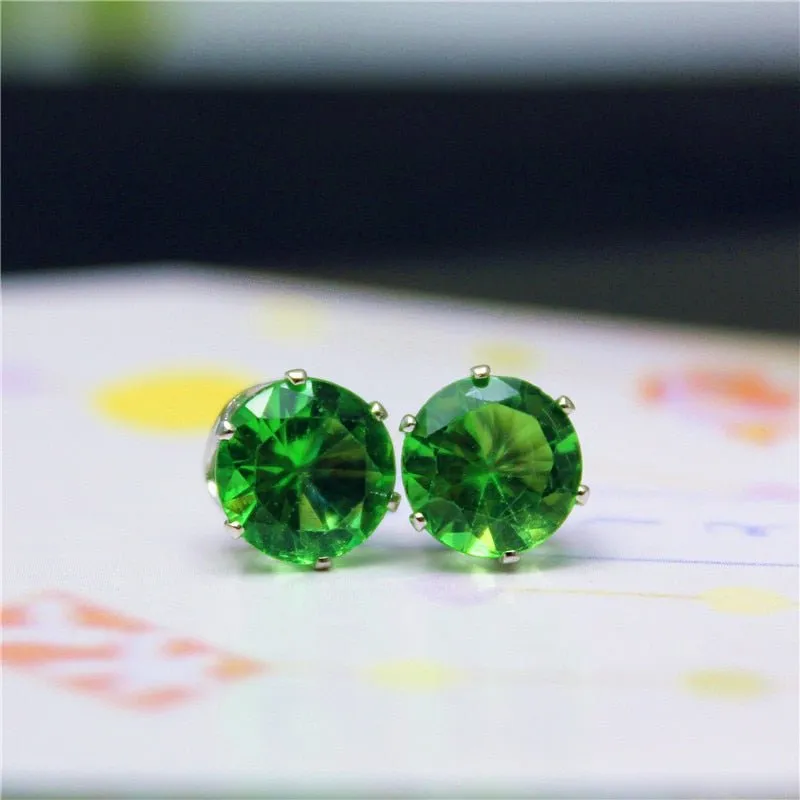 Luxury Gold Zircon Stud Earrings For Women  Anniverssary Party Jewelry