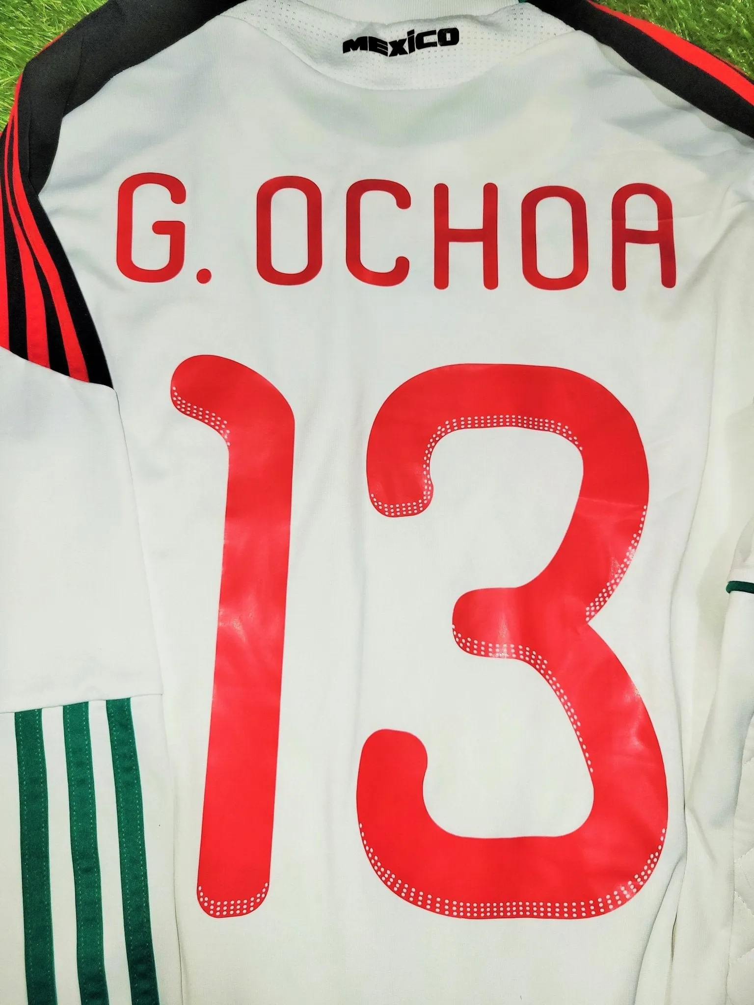 Memo Ochoa Mexico 2010 WORLD CUP GK Soccer Jersey Shirt L SKU# P41385