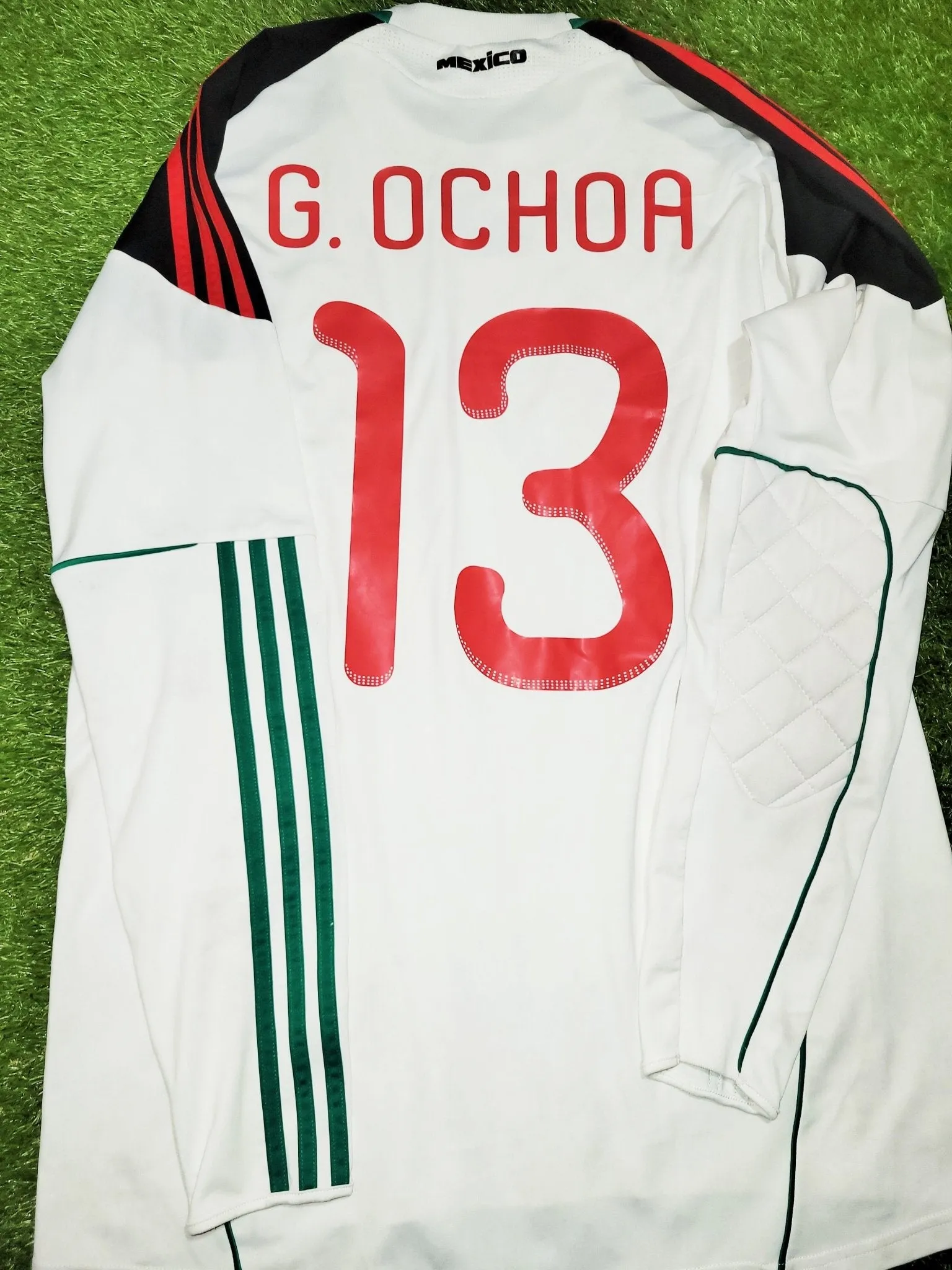 Memo Ochoa Mexico 2010 WORLD CUP GK Soccer Jersey Shirt L SKU# P41385