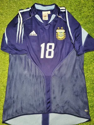 Messi Argentina 2004 2005 DEBUT Away Jersey Shirt Camiseta M SKU# 645785