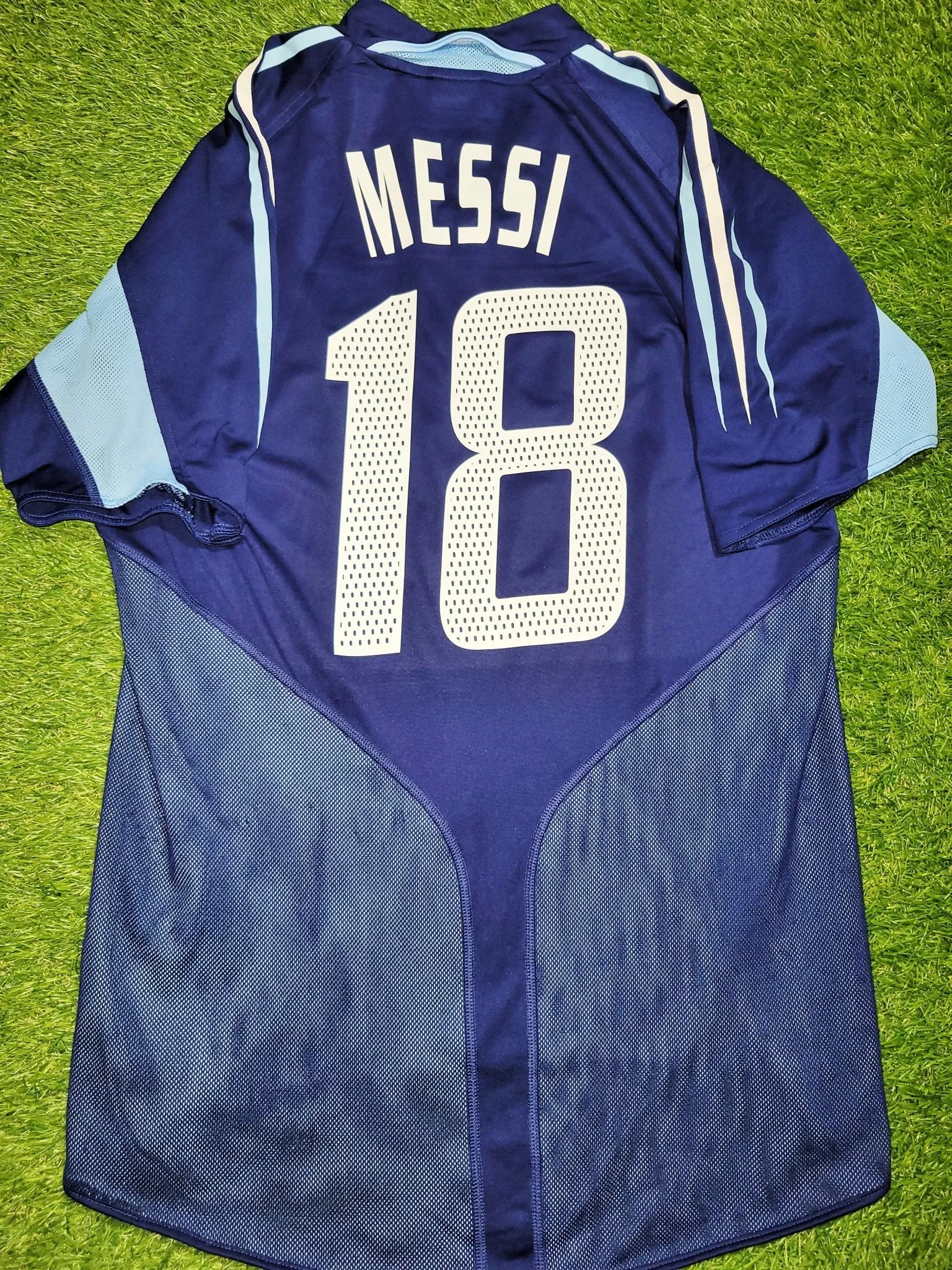 Messi Argentina 2004 2005 DEBUT Away Jersey Shirt Camiseta M SKU# 645785