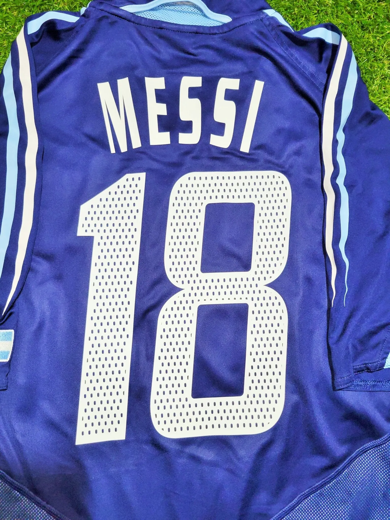 Messi Argentina 2004 2005 DEBUT Blue Jersey Shirt Camiseta L SKU# 645785