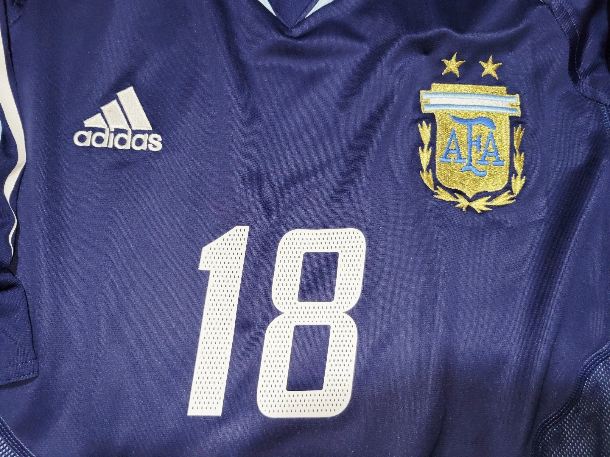 Messi Argentina 2004 2005 DEBUT Blue Jersey Shirt Camiseta L SKU# 645785