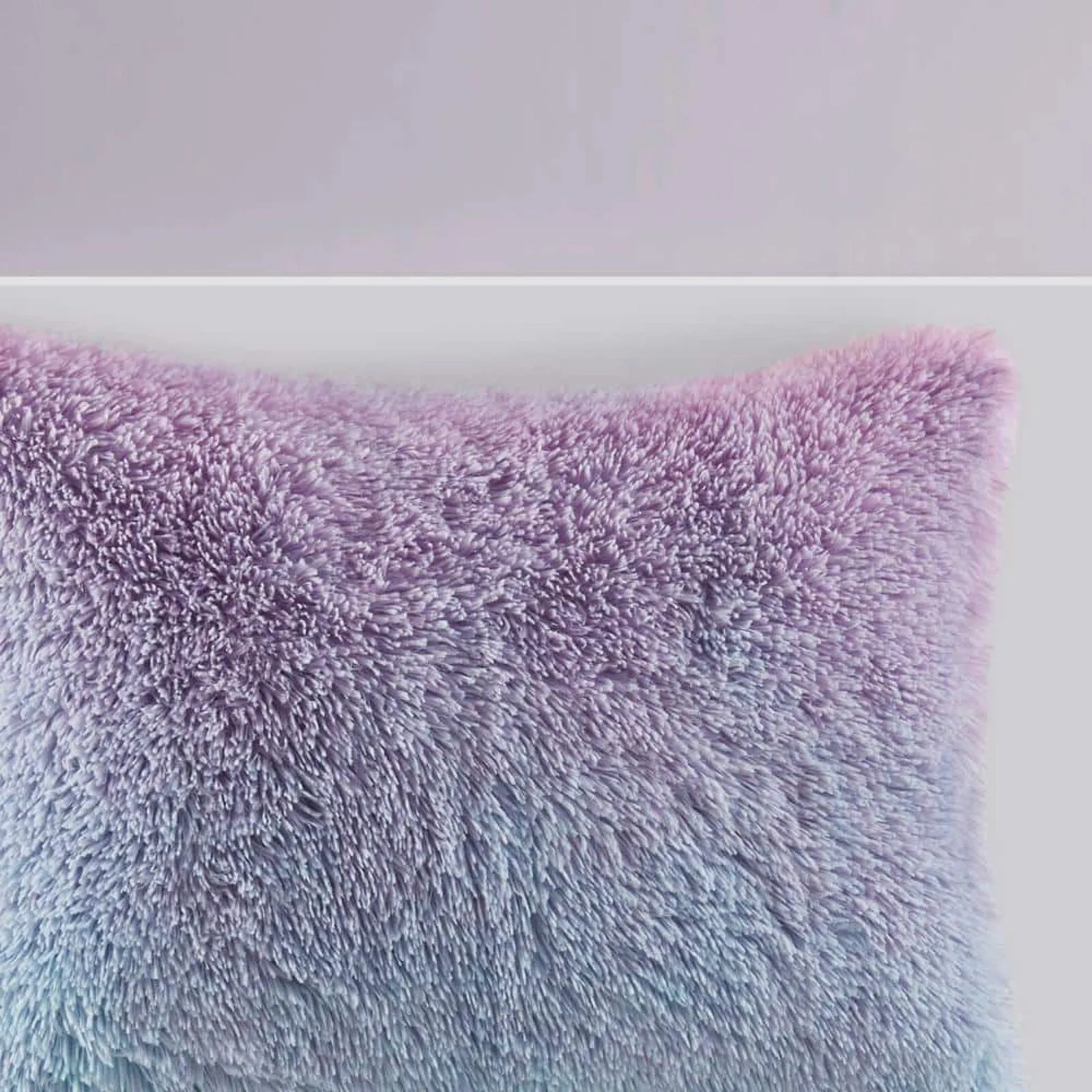 Mi Zone Kids Talia Shaggy Faux Fur Duvet Cover 3 Piece Set Purple Twin / Twin XL