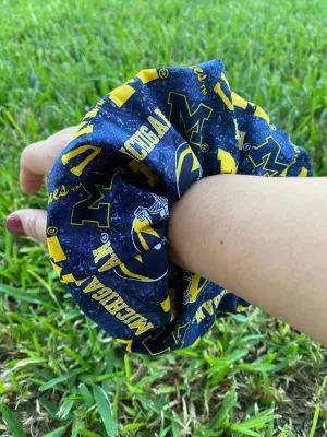 Michigan University Scrunchie Hair Tie