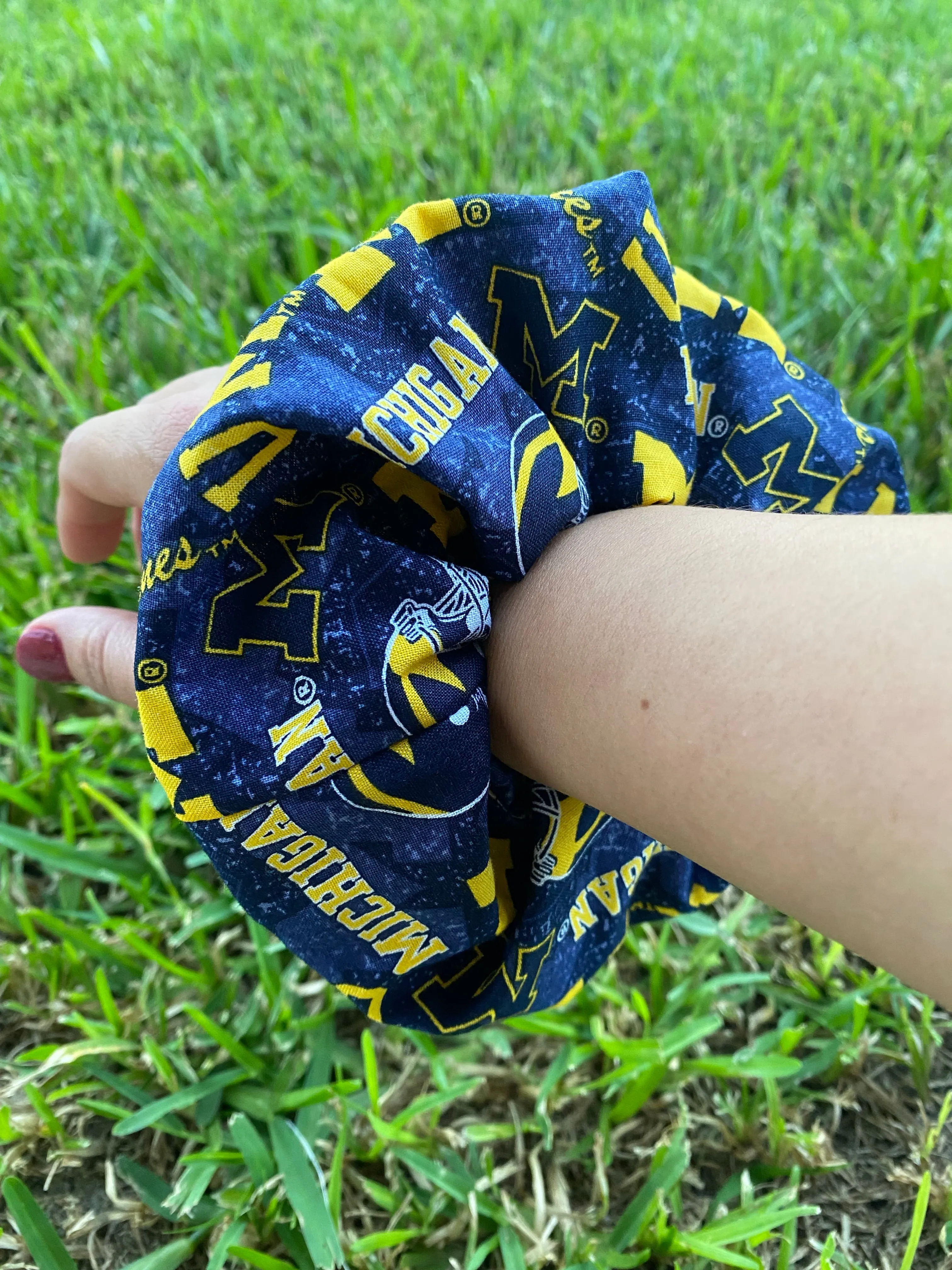 Michigan University Scrunchie Hair Tie