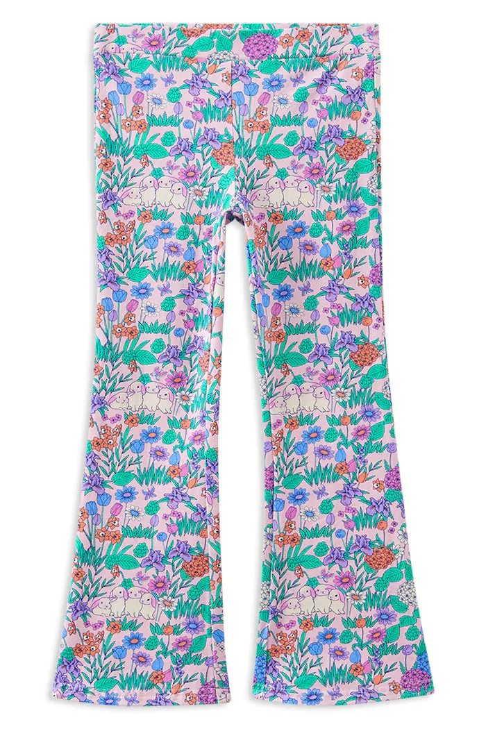 Milky | Daffodil Bunny Flared Leggings | Sizes 2-12